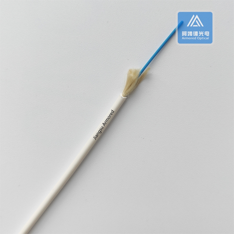 Simplex SM Single Mode Indoor Fiber Optic Cable White LSZH FTTH 3mm
