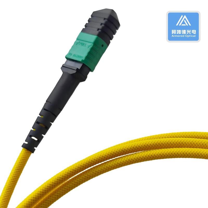 8 Cores 12 Cores MPO Patch Cord with PET braiding